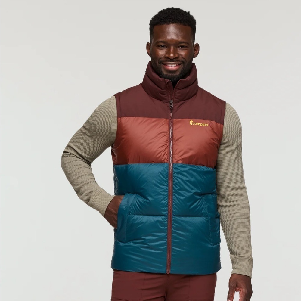 Cotopaxi Men's Large Solazo Down Vest Chestnut NWT Durable Water Resistant - Picture 8 of 9